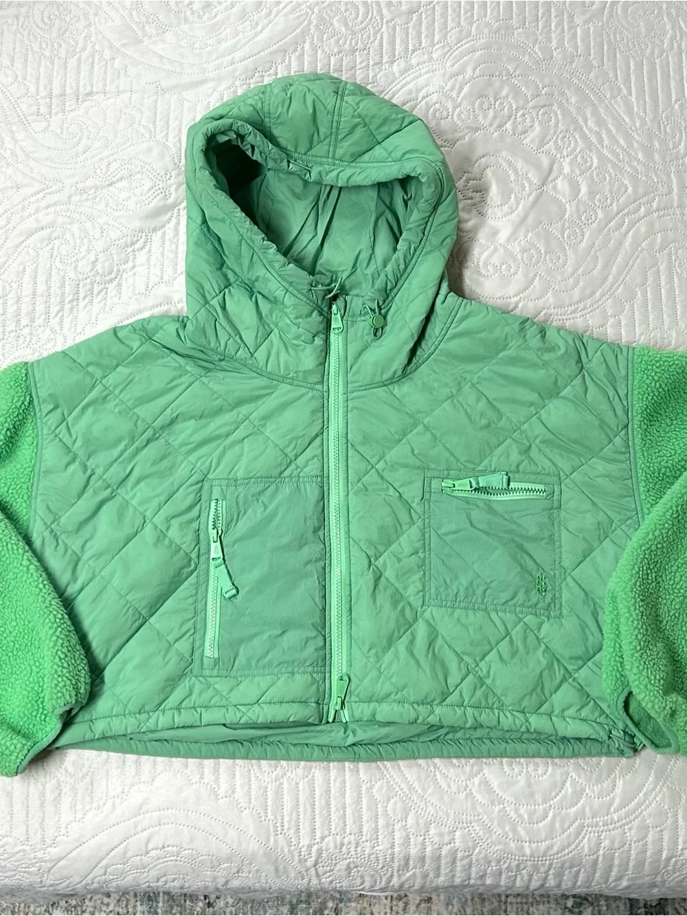 Free People Puff Fleece Jacket | Size Large